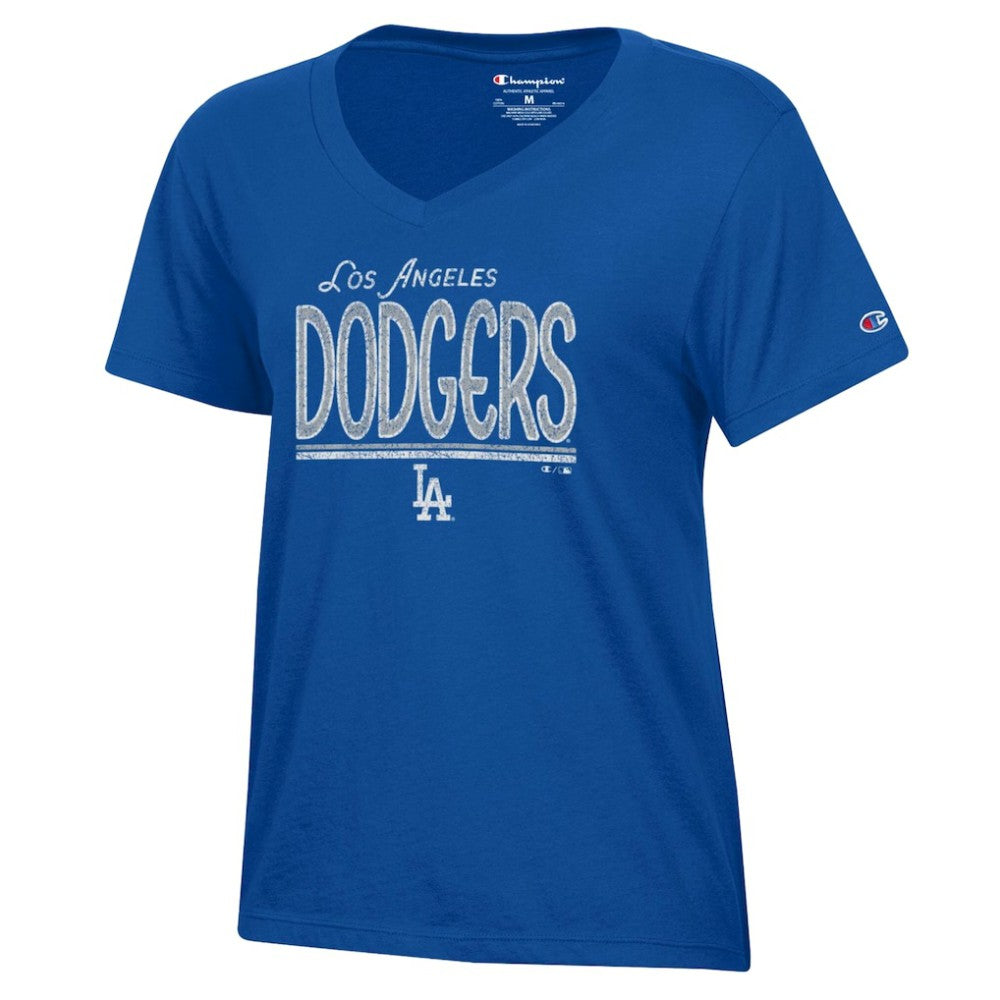 Los Angeles Dodgers Champion Women's Core V-Neck T-Shirt Clearance