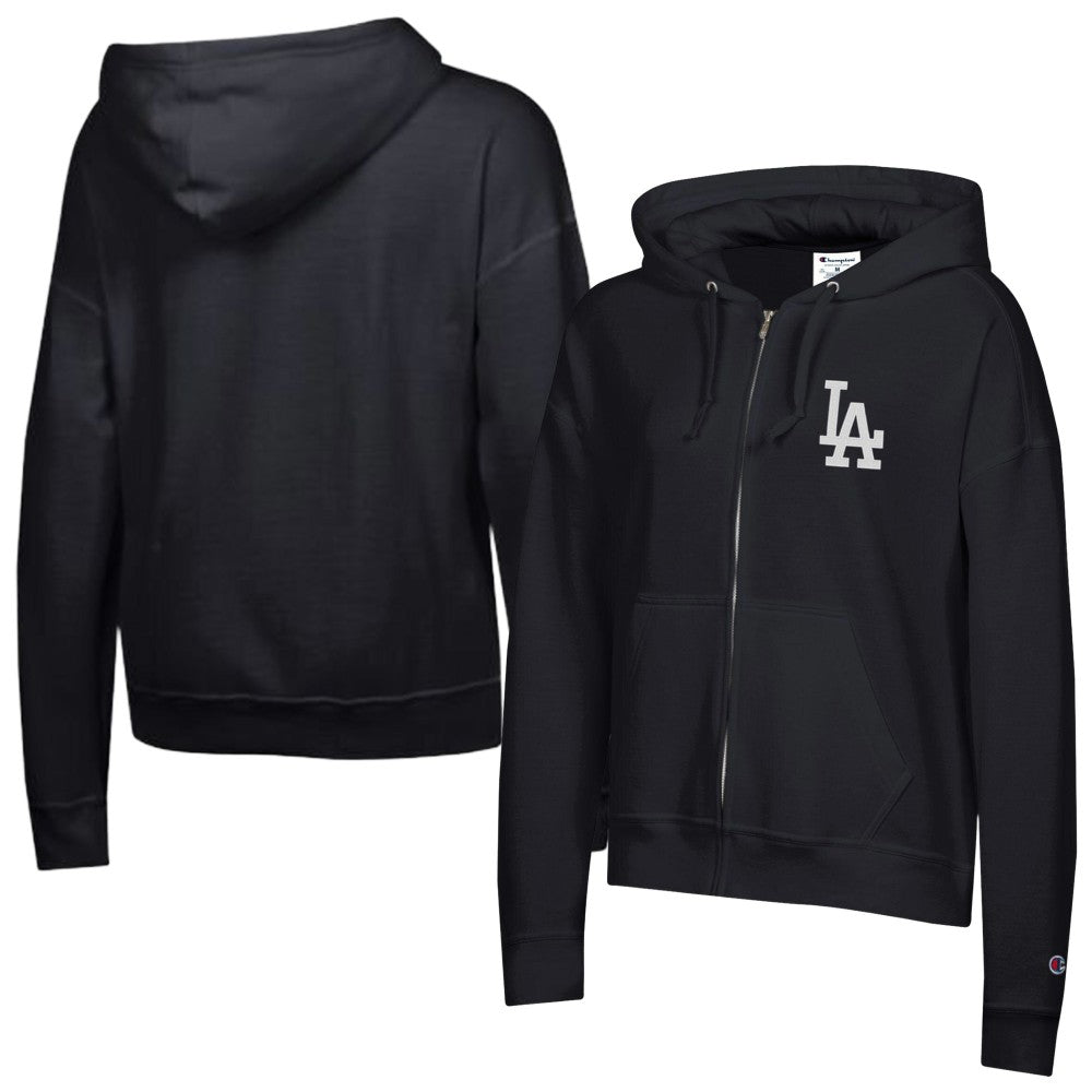 Los Angeles Dodgers Champion Women's Powerblend Fleece Full-Zip Hoodie discount