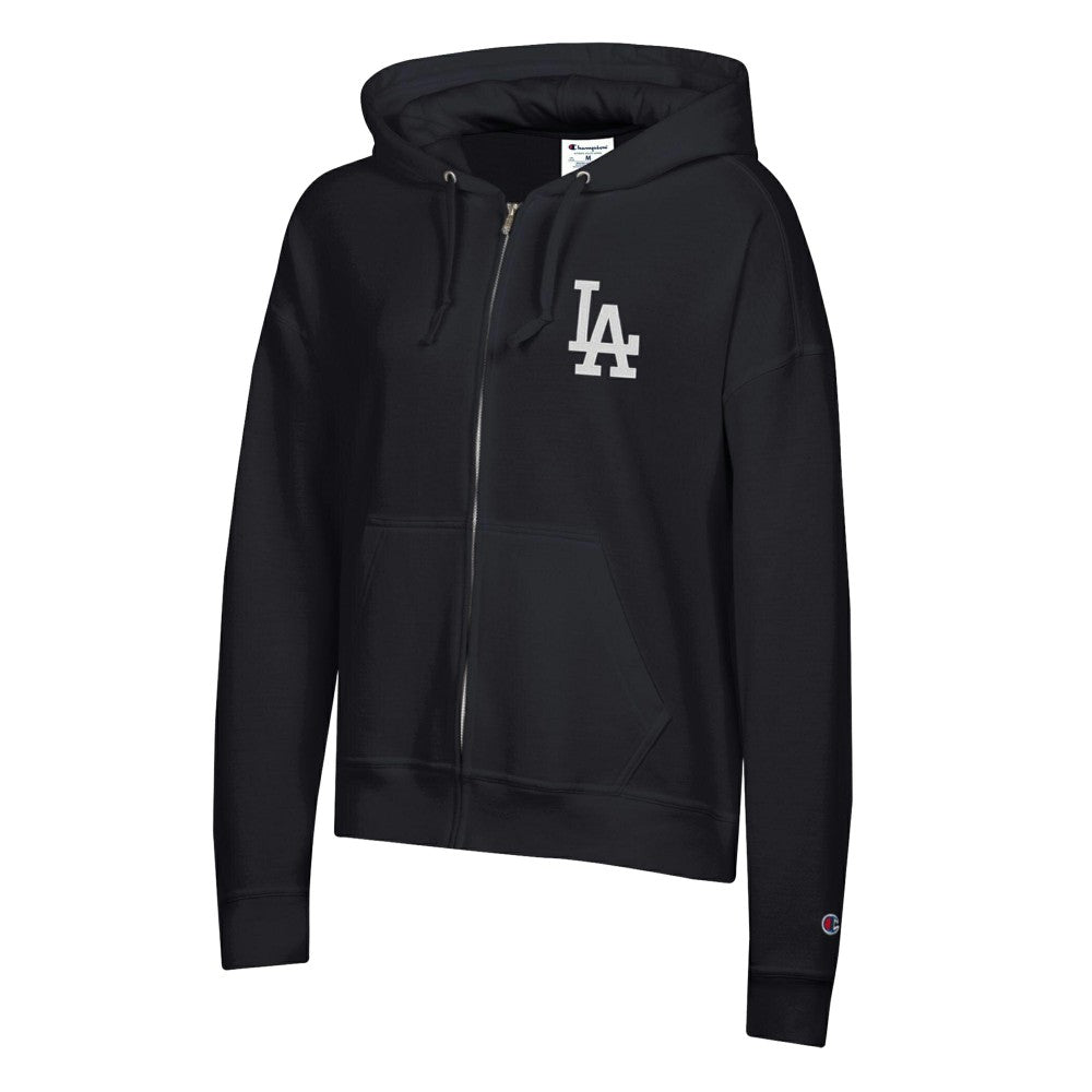Los Angeles Dodgers Champion Women's Powerblend Fleece Full-Zip Hoodie discount