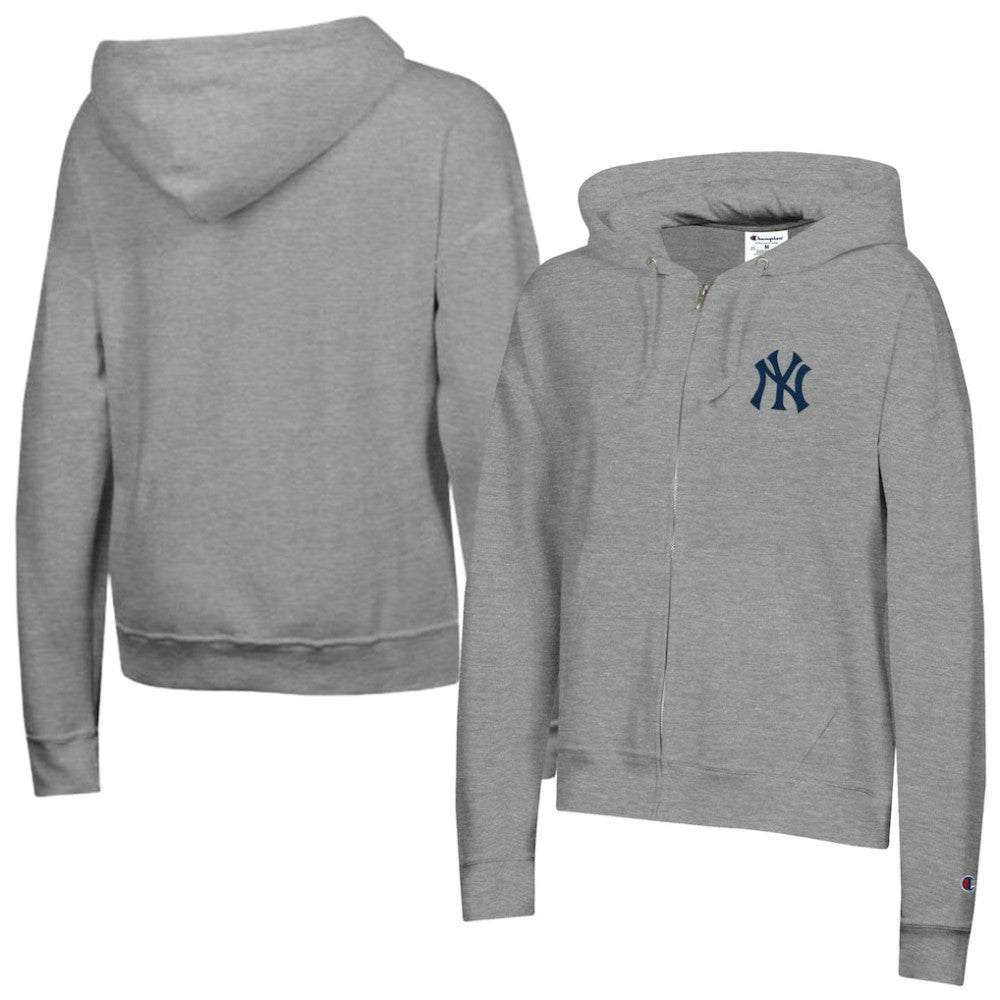 New York Yankees Champion Women's Powerblend Fleece Full-Zip Hoodie Sale