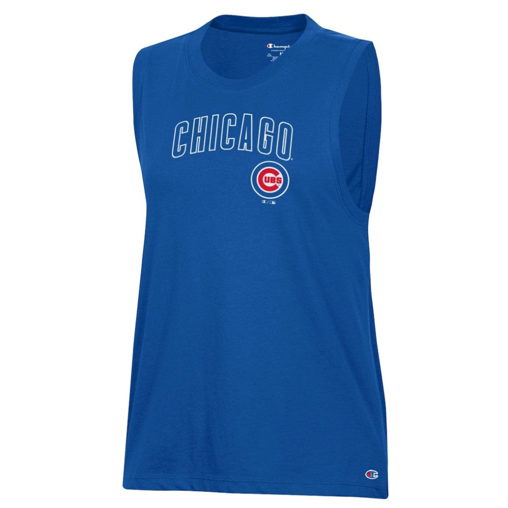 Chicago Cubs Champion Women's Muscle Tank Top Clearance