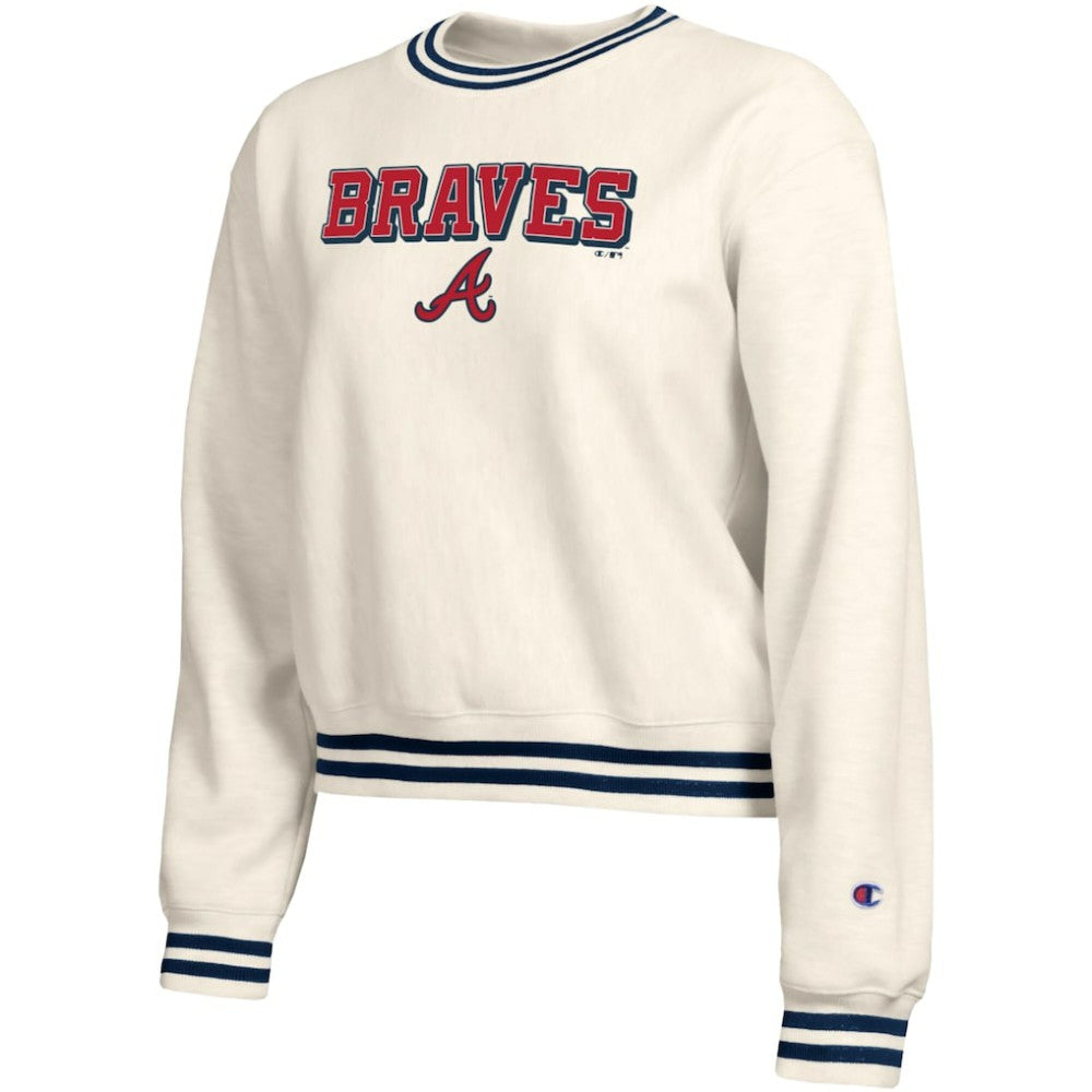 Atlanta Braves Champion Women's Reverse Weave Sweatshirt discount