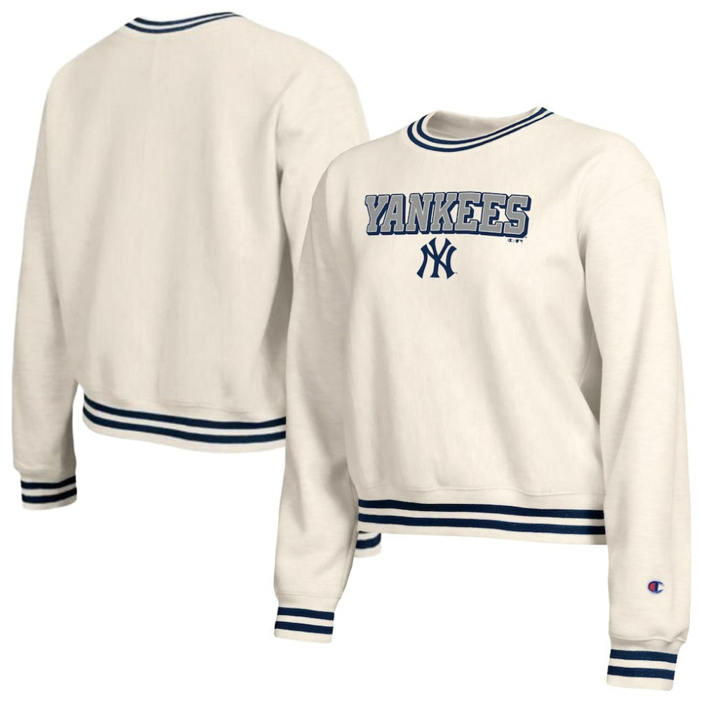 New York Yankees Champion Women's Reverse Weave Sweatshirt Lifestyle