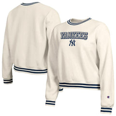 New York Yankees Champion Women's Reverse Weave Sweatshirt Lifestyle