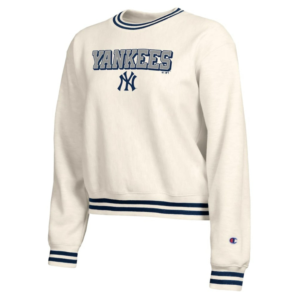 New York Yankees Champion Women's Reverse Weave Sweatshirt Lifestyle