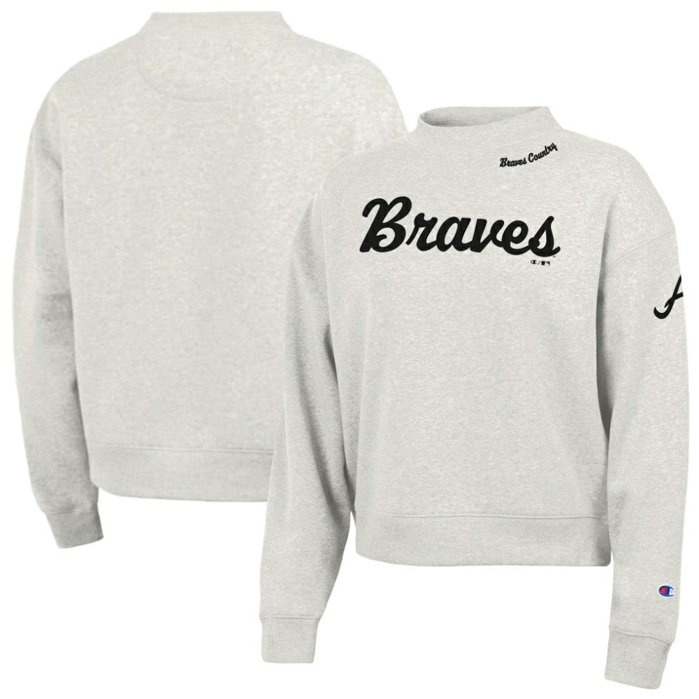 Atlanta Braves Champion Women's Triumph Tri-Blend Sweatshirt Sale