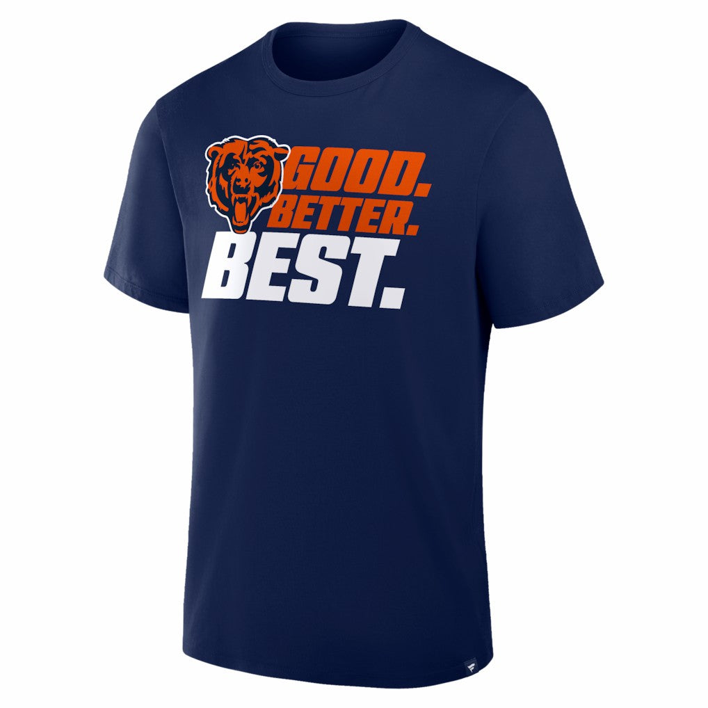 Chicago Bears Good. Better. Best. T-Shirt Navy - NFL