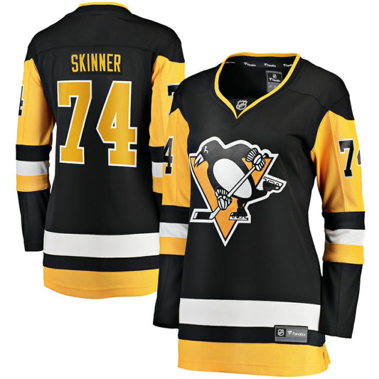 Stuart Skinner Pittsburgh Penguins Indiana Women's Home Breakaway Jersey - Black | NHL Jerseys
