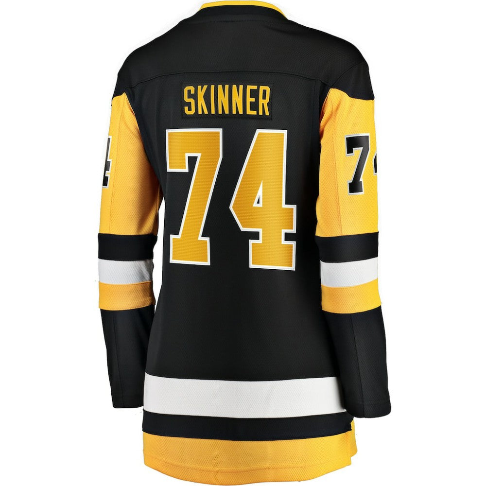 Stuart Skinner Pittsburgh Penguins Indiana Women's Home Breakaway Jersey - Black | NHL Jerseys