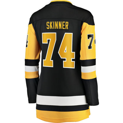 Stuart Skinner Pittsburgh Penguins Indiana Women's Home Breakaway Jersey - Black | NHL Jerseys