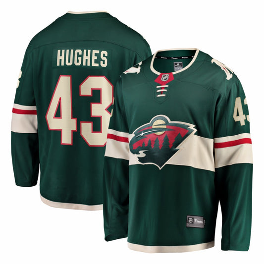 Quinn Hughes Minnesota Wild Fanatics Home Breakaway Jersey - Green | NHL Jerseys