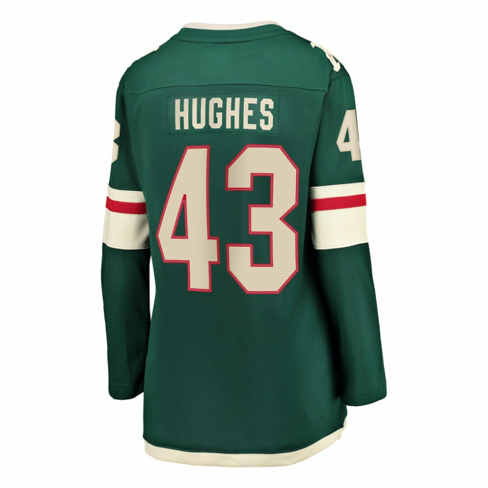 Quinn Hughes Minnesota Wild - Fanatics Women's Home Breakaway Jersey Green
