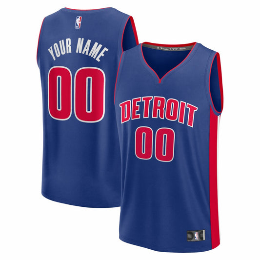 Detroit Pistons Fastbreak Custom Jersey sale - Icon Editi- Blue | NBA Jerseys