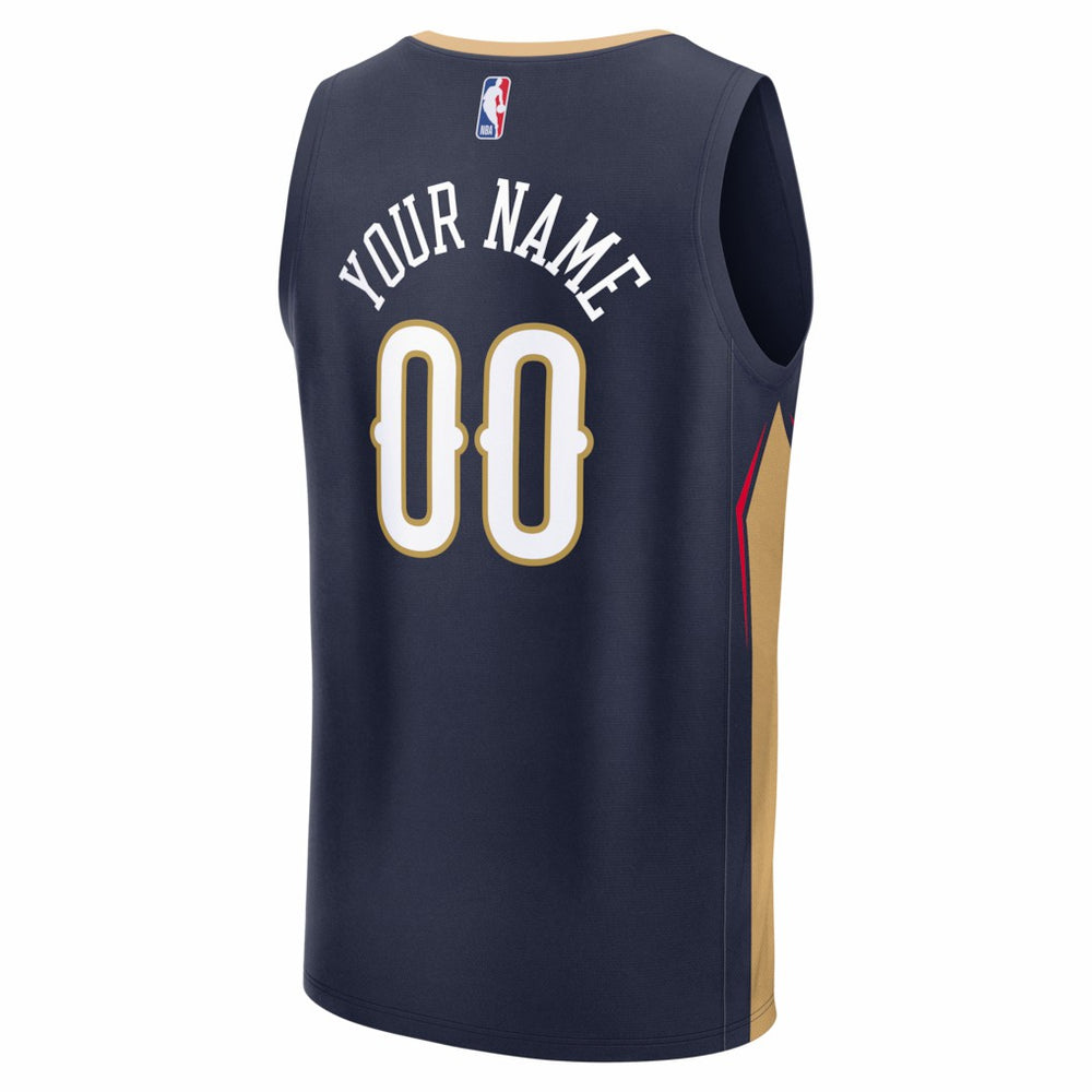 Fanatics - New Orleans Pelicans Fastbreak Custom Jersey - Icon Edition - Navy