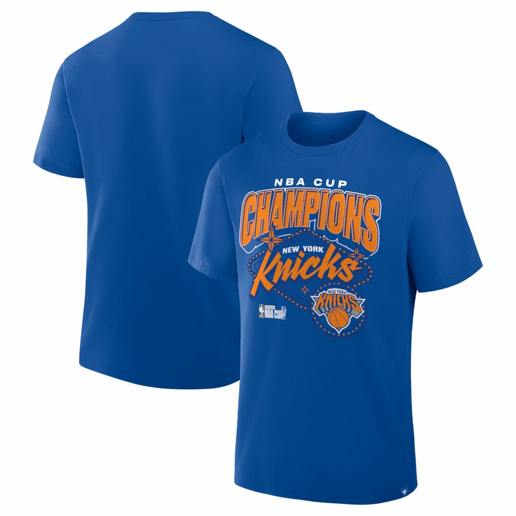NBA - New York Knicks 2025 NBA Cup Champions Legacy T-Shirt - Blue