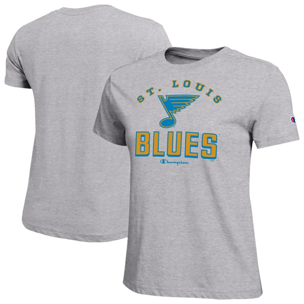 St. Louis Blues - Champion Women's Core T-Shirt Gray