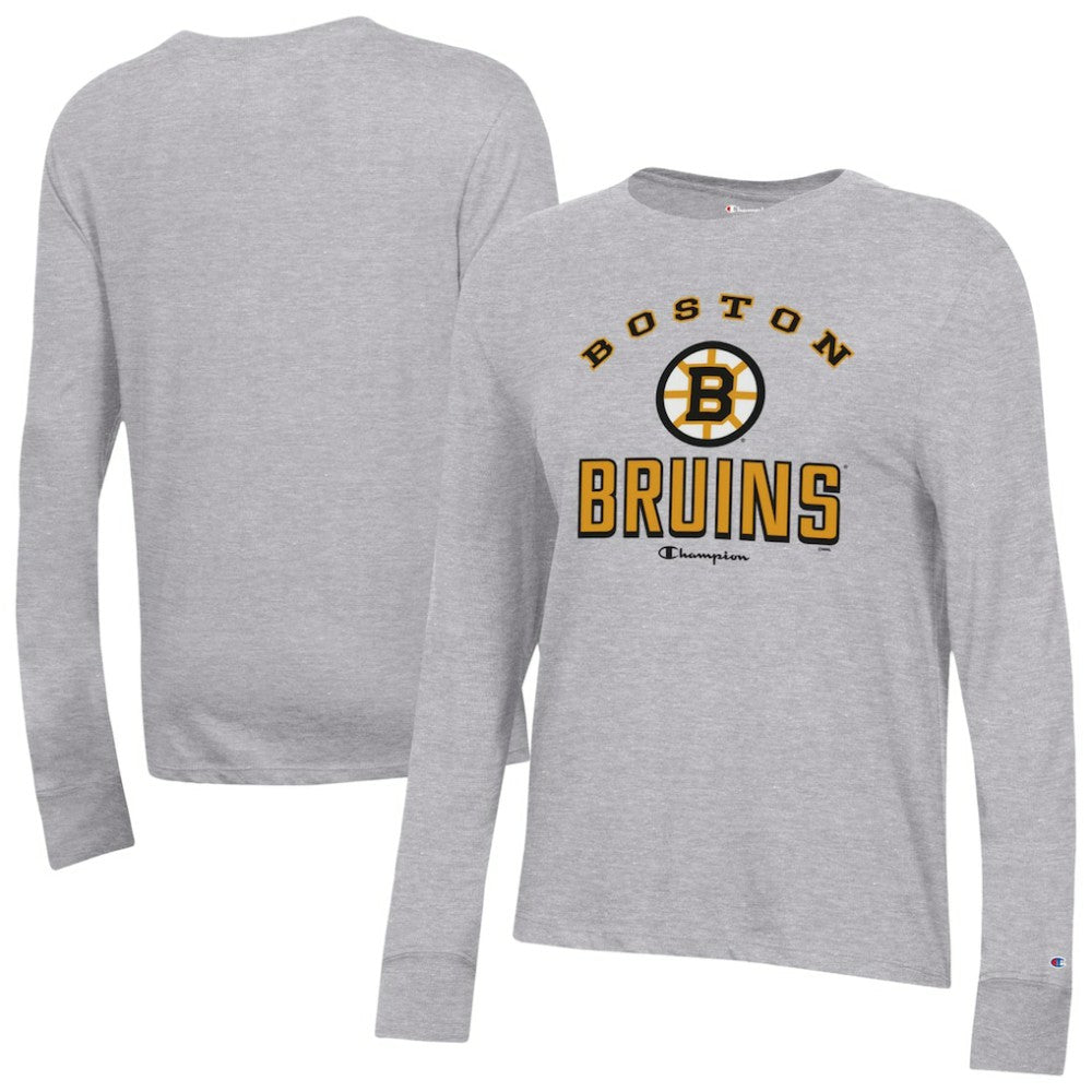 Boston Bruins Champion Women's Core Long Sleeve T-Shirt Gray