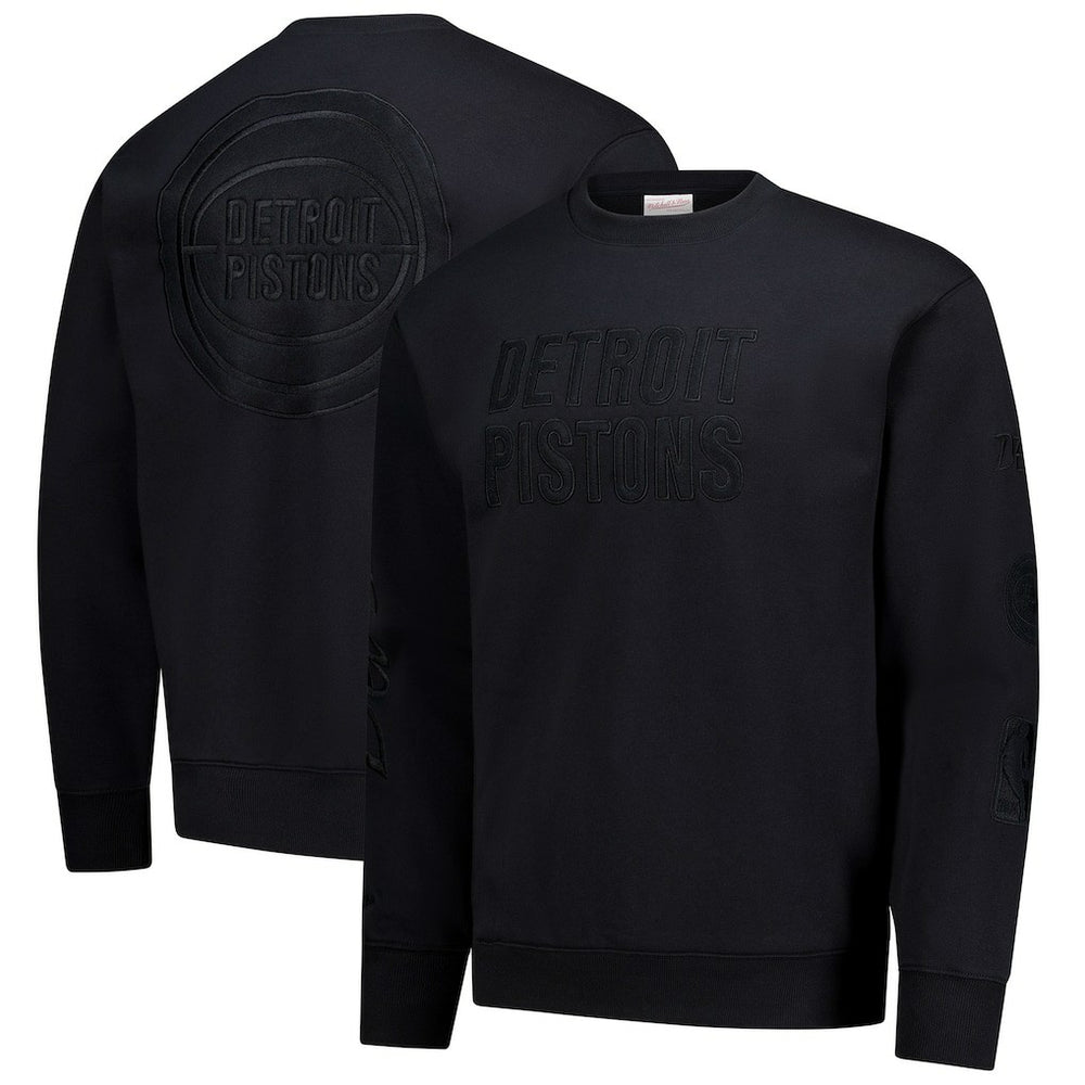 Mitchell & Ness - Detroit Pistons Phantom Fleece Sweatshirt - Black
