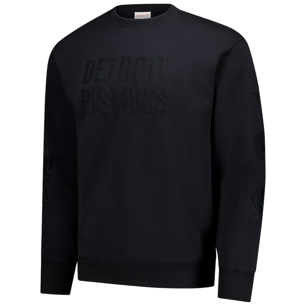 Mitchell & Ness - Detroit Pistons Phantom Fleece Sweatshirt - Black