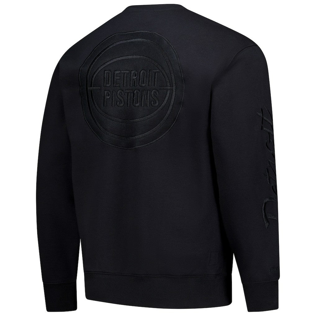 Mitchell & Ness - Detroit Pistons Phantom Fleece Sweatshirt - Black