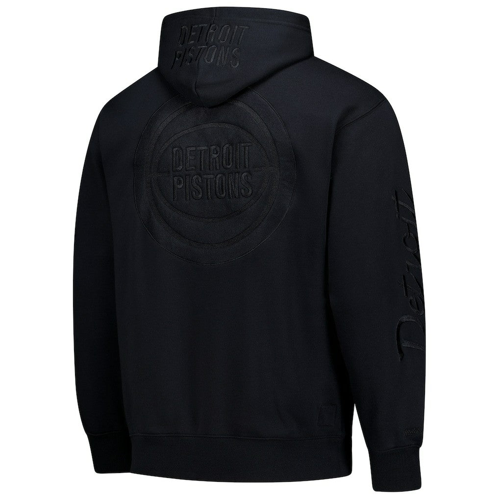 Mitchell & Ness - Detroit Pistons Phantom Fleece Hoodie - Black