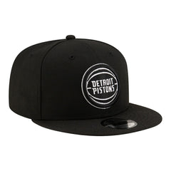 New Era - Detroit Pistons Team 9FIFTY Snapback Hat - Black/White