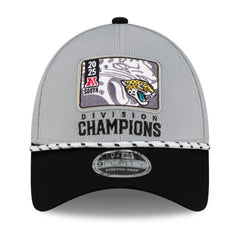 Jacksonville Jaguars New Era 2025 AFC South Division Champions Locker Room Trophy Collection 9FORTY Adjustable Hat Gray/Black - NFL