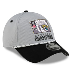Jacksonville Jaguars New Era 2025 AFC South Division Champions Locker Room Trophy Collection 9FORTY Adjustable Hat Gray/Black - NFL