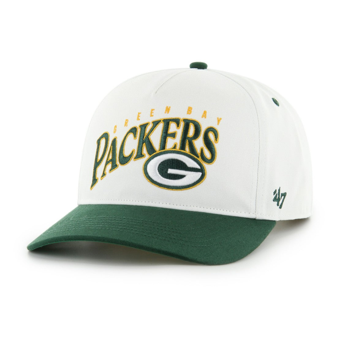 Green Bay Packers '47 Soar Relaxed Hitch Adjustable Hat White - 47 brand