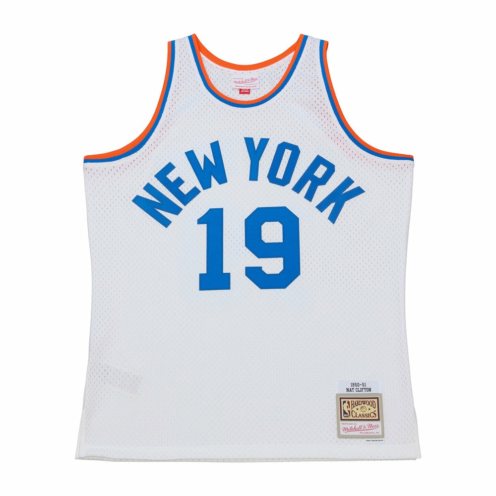 Mitchell & Ness - Nathaniel Clifton New York Knicks 1950-51 Pioneers Swingman Jersey - White