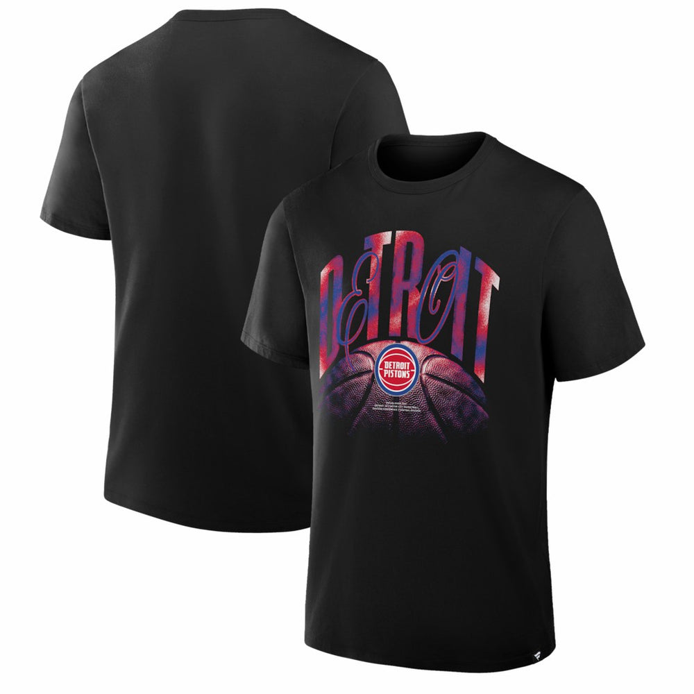 NBA - Detroit Pistons Chrome Legacy T-Shirt - Black