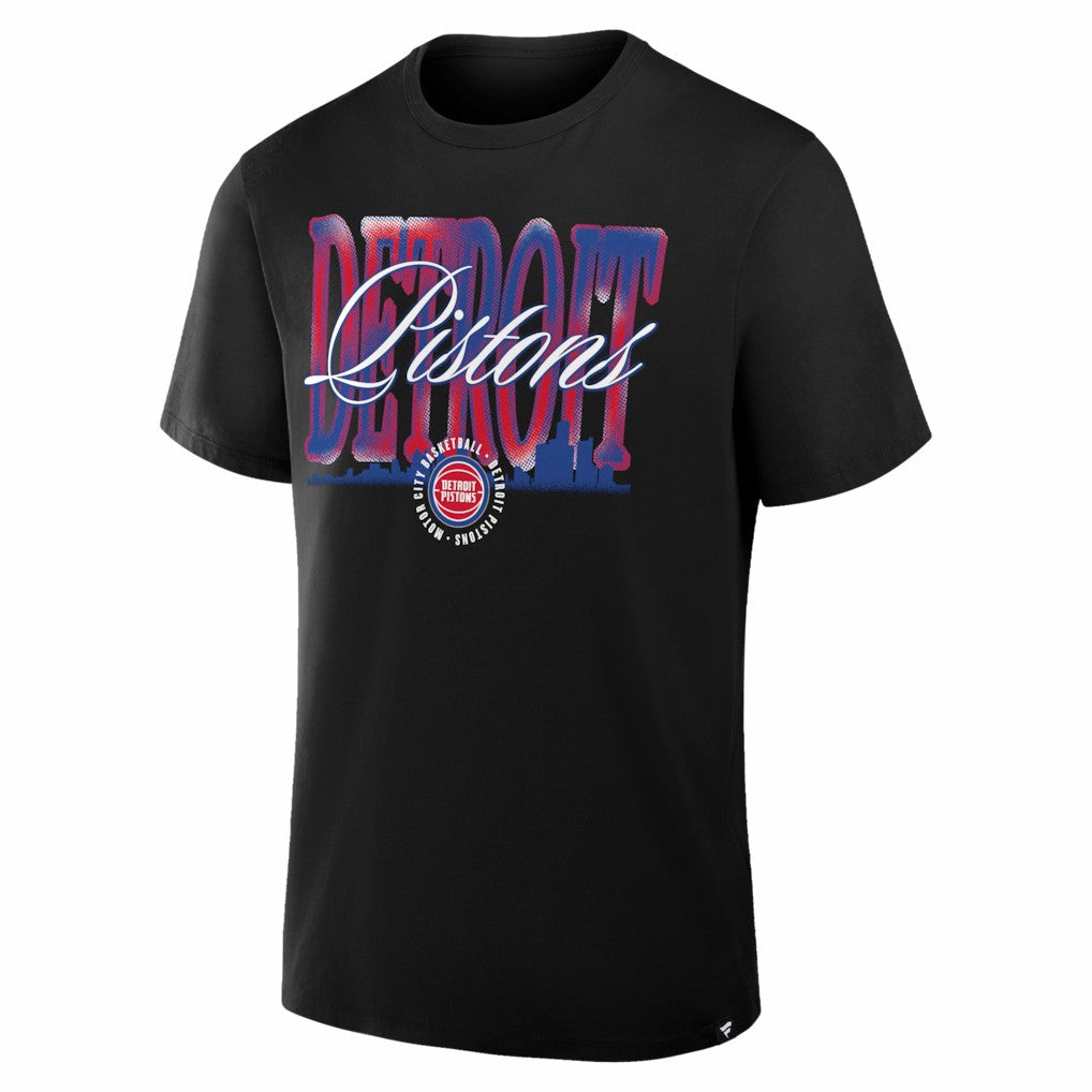 NBA - Detroit Pistons Chrome Legacy T-Shirt - Black