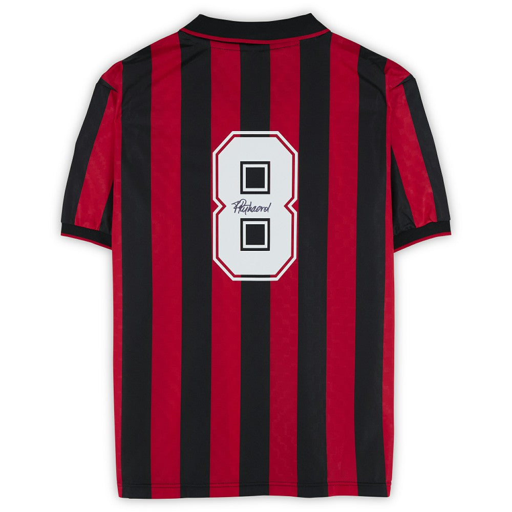 Frank Rijkaard AC Milan Autographed Red/Black Home Jerseys - Icons