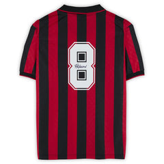 Frank Rijkaard AC Milan Autographed Red/Black Home Jerseys - Icons