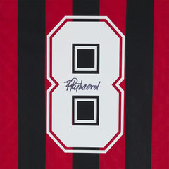 Frank Rijkaard AC Milan Autographed Red/Black Home Jerseys - Icons
