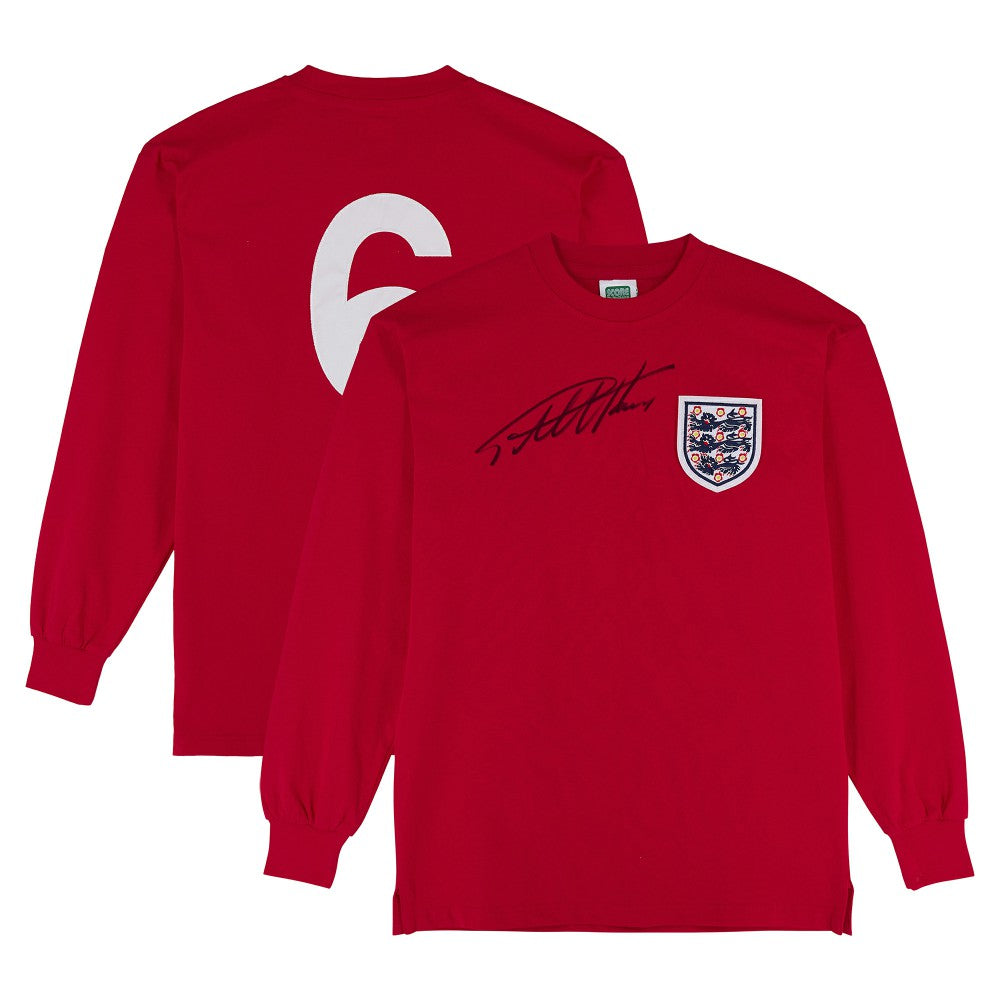 Sir Geoff Hurst England National Team Autographed 1966 Score Draw Jerseys - Icons