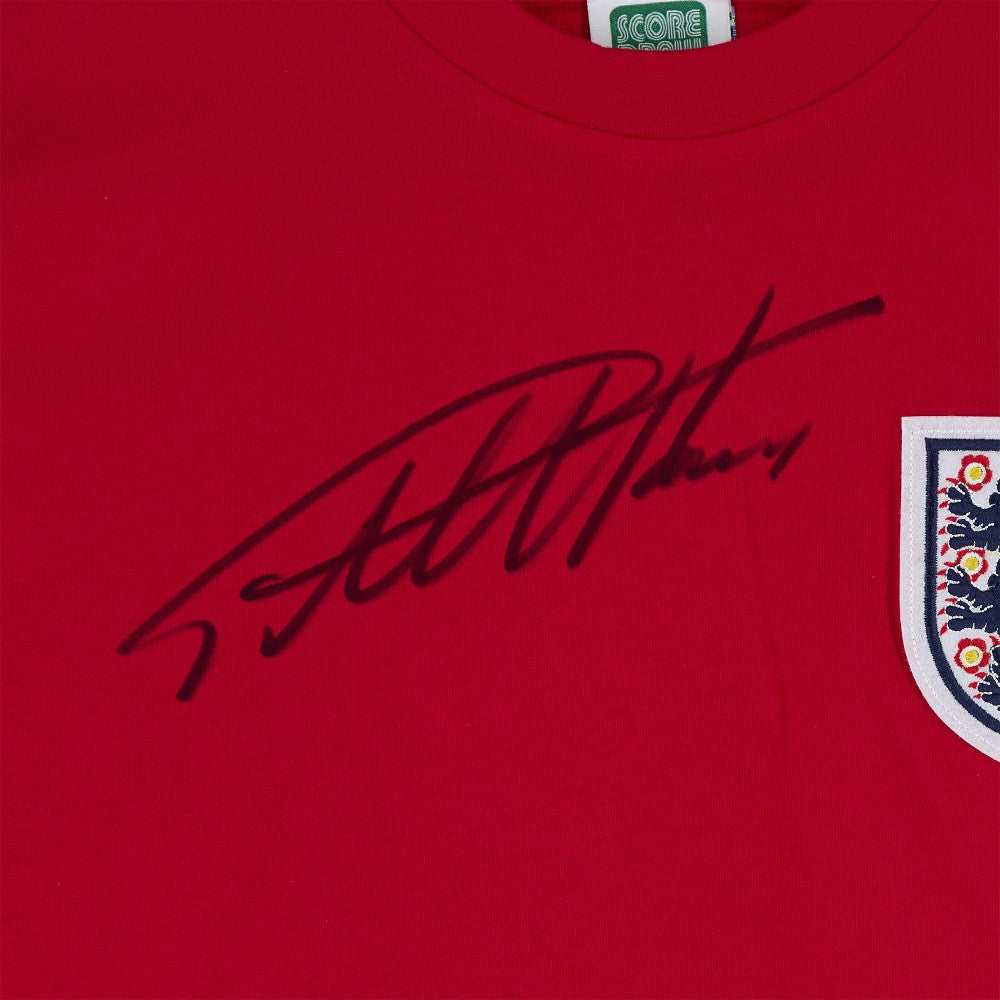 Sir Geoff Hurst England National Team Autographed 1966 Score Draw Jerseys - Icons