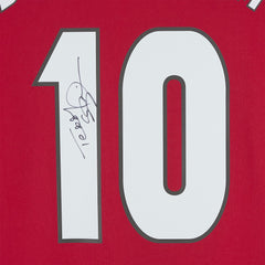 Adidas Teddy Sheringham Manchester United Autographed 1999 Red UEFA Champions League Home Jerseys - Icons