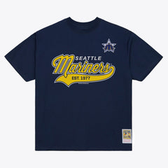 Seattle Mariners Mitchell & Ness Script Sweep Arch T-Shirt Clearance