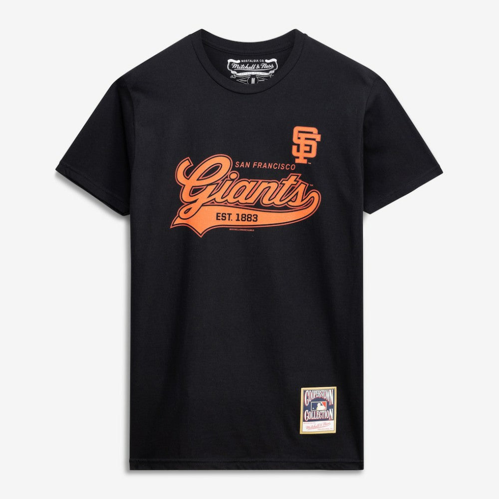 San Francisco Giants Mitchell & Ness Script Sweep Arch T-Shirt discount