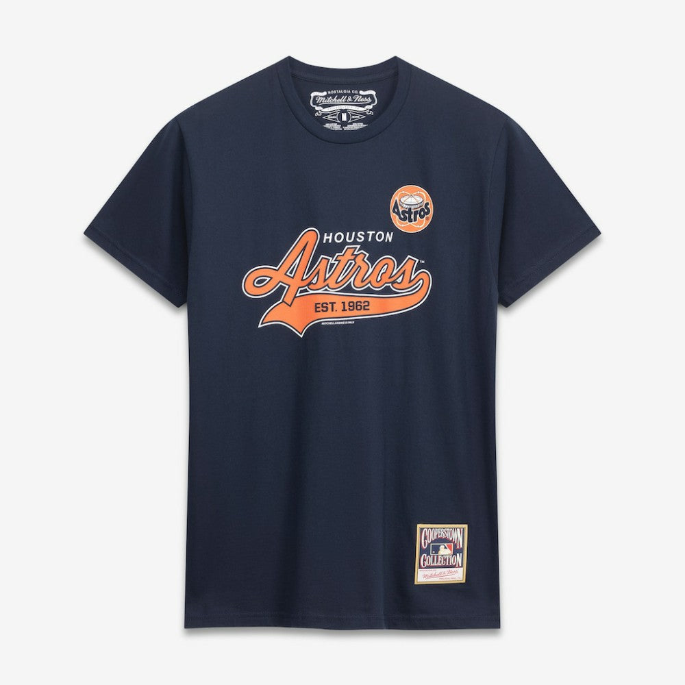 Houston Astros Mitchell & Ness Script Sweep Arch T-Shirt Clearance