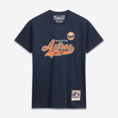 Houston Astros Mitchell & Ness Script Sweep Arch T-Shirt Clearance
