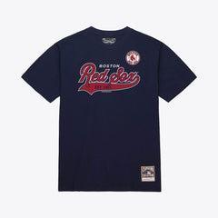 Boston Red Sox Mitchell & Ness Script Sweep Arch T-Shirt discount