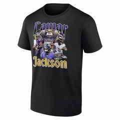 Lamar Jackson Baltimore Ravens Notorious T-Shirt Black - NFL