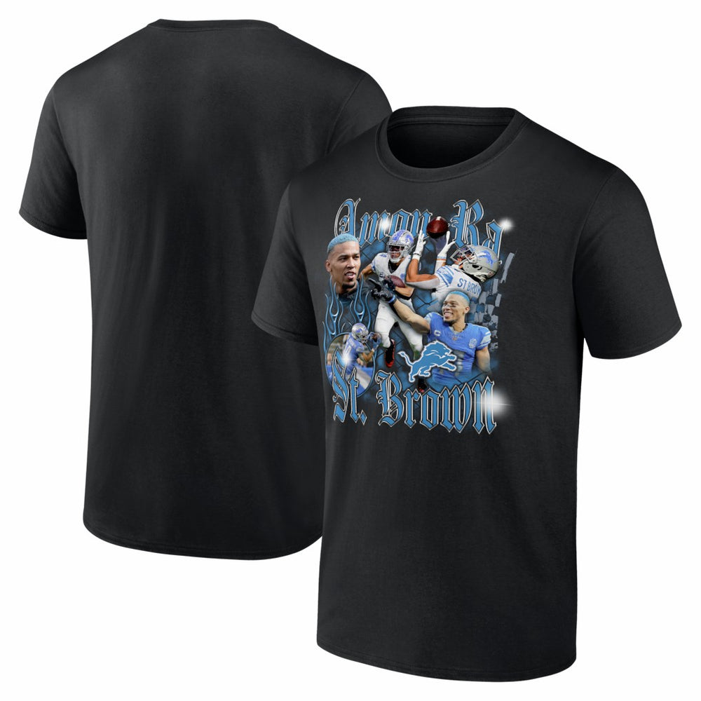 Amon-Ra St. Brown Detroit Lions Notorious T-Shirt Black - NFL