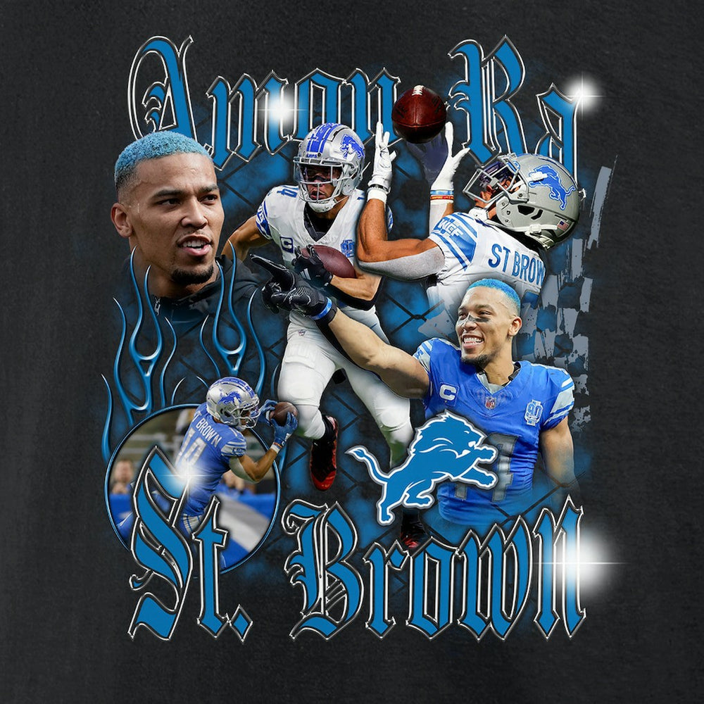 Amon-Ra St. Brown Detroit Lions Notorious T-Shirt Black - NFL