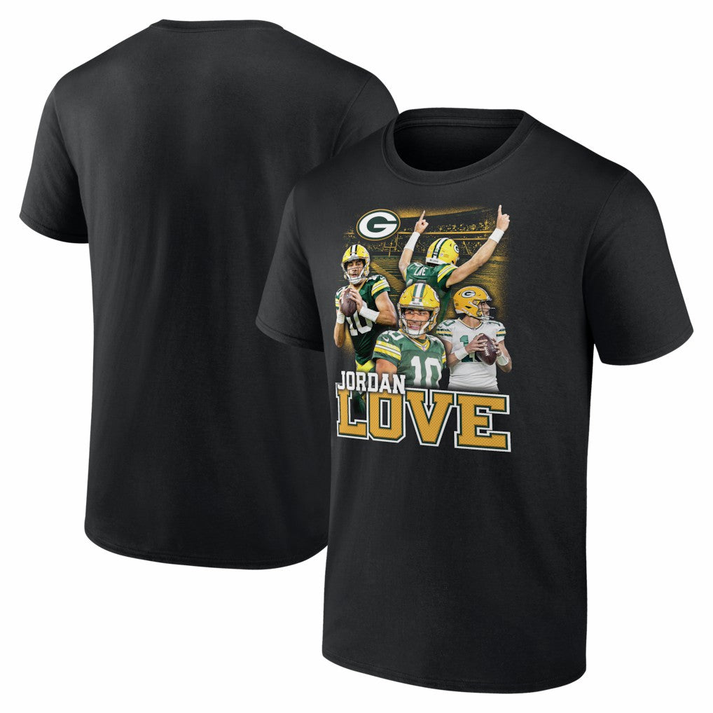 Jordan Love Green Bay Packers Notorious T-Shirt Black - NFL
