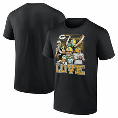 Jordan Love Green Bay Packers Notorious T-Shirt Black - NFL