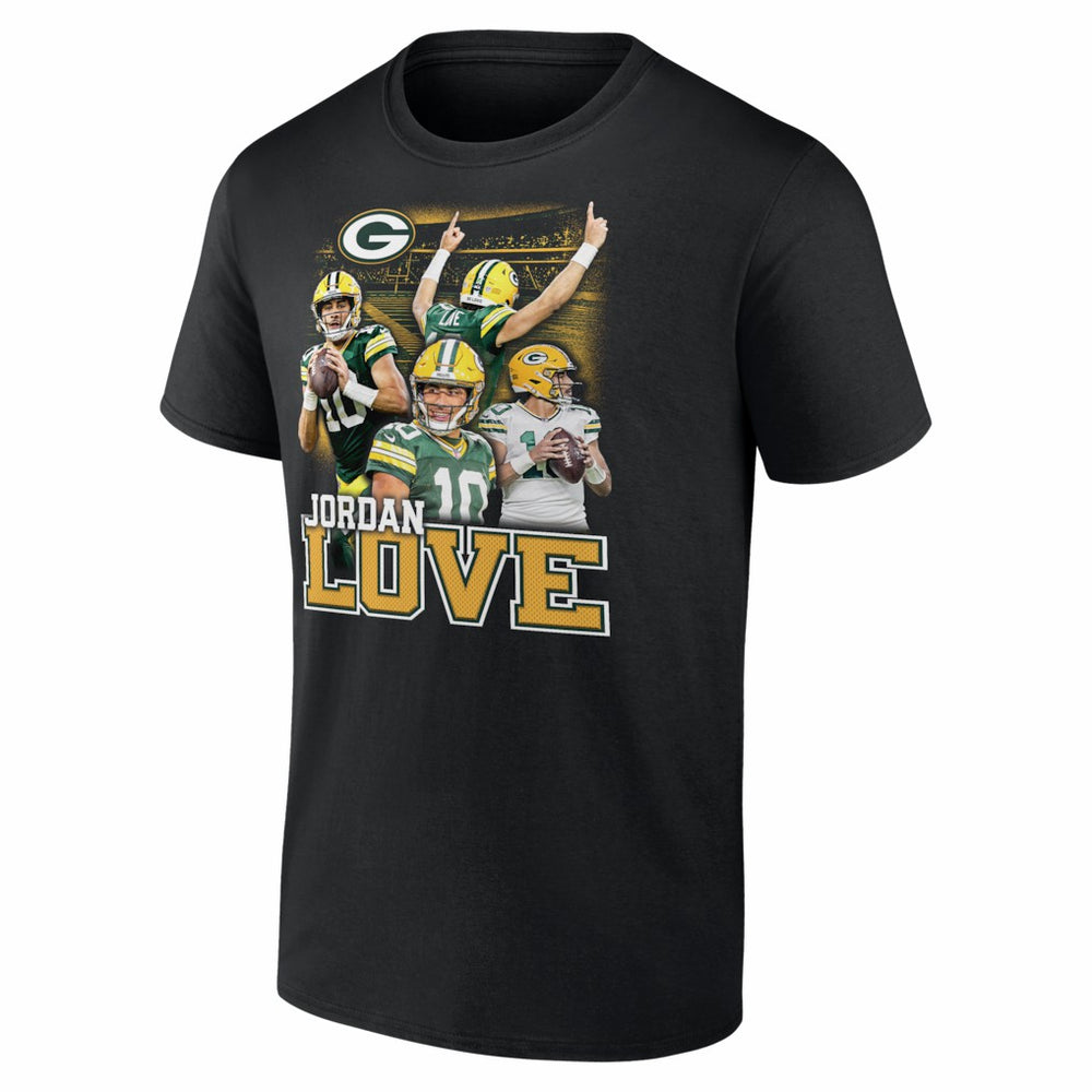 Jordan Love Green Bay Packers Notorious T-Shirt Black - NFL