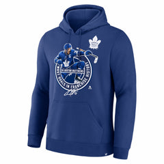 Auston Matthews Toronto Maple Leafs - Most Goals in Franchise History Hoodie Blue
